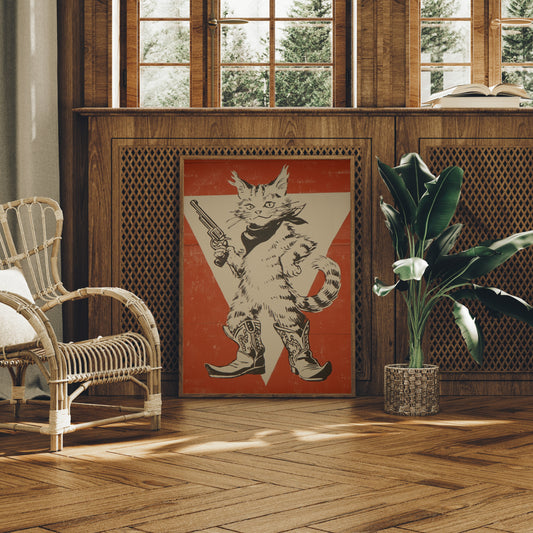 Outlaw Kitten Struts Western Tales