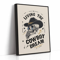 Skeleton Cowboys Toast Better Days