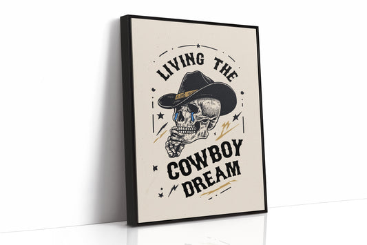 Skeleton Cowboys Toast Better Days