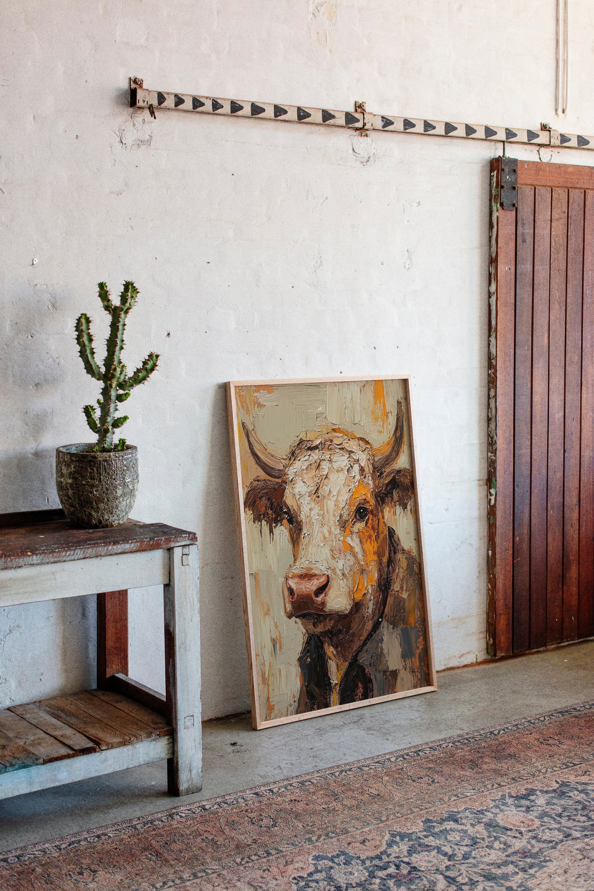 Rustic Longhorn with Painted Soul