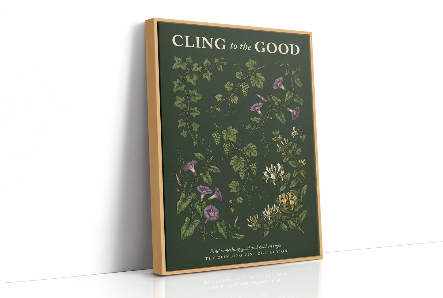 Cling to the Good: Vintage Climbing Vine Chart