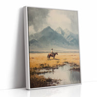 Between Mountains and Golden Grasses