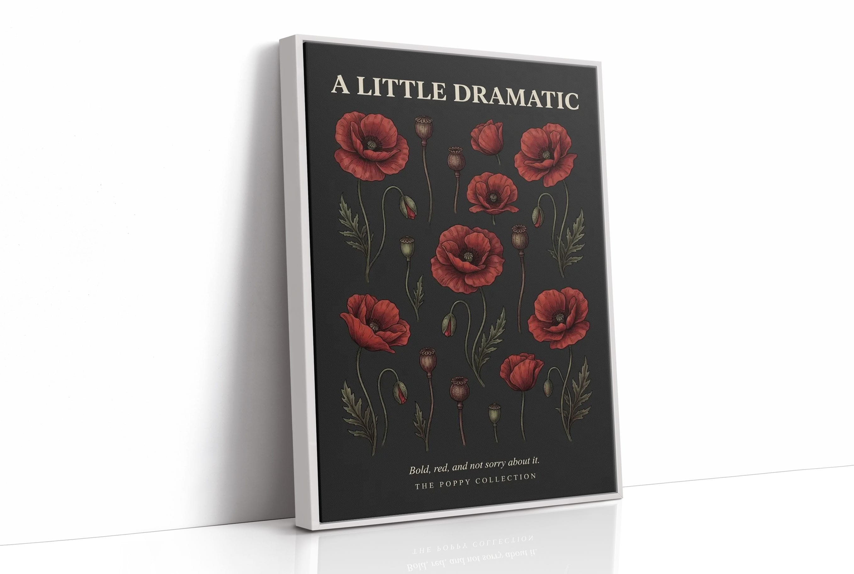 A Little Dramatic: Vintage Poppy Chart