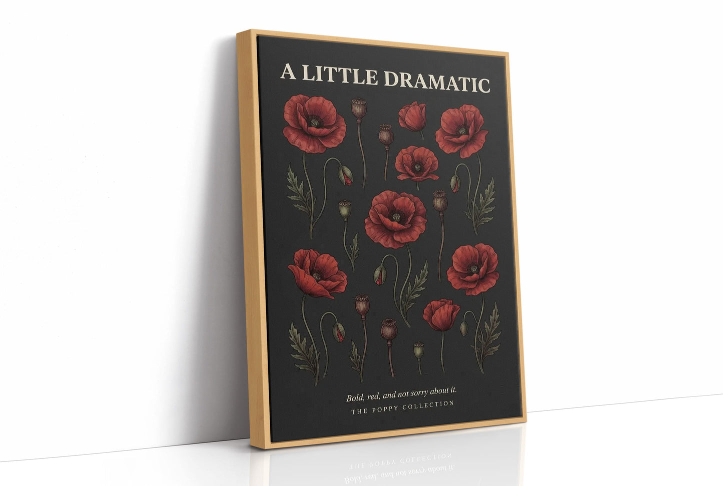 A Little Dramatic: Vintage Poppy Chart