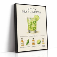 Spicy Margarita Cocktail Recipe Print