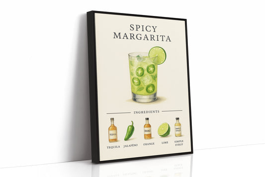 Spicy Margarita Cocktail Recipe Print