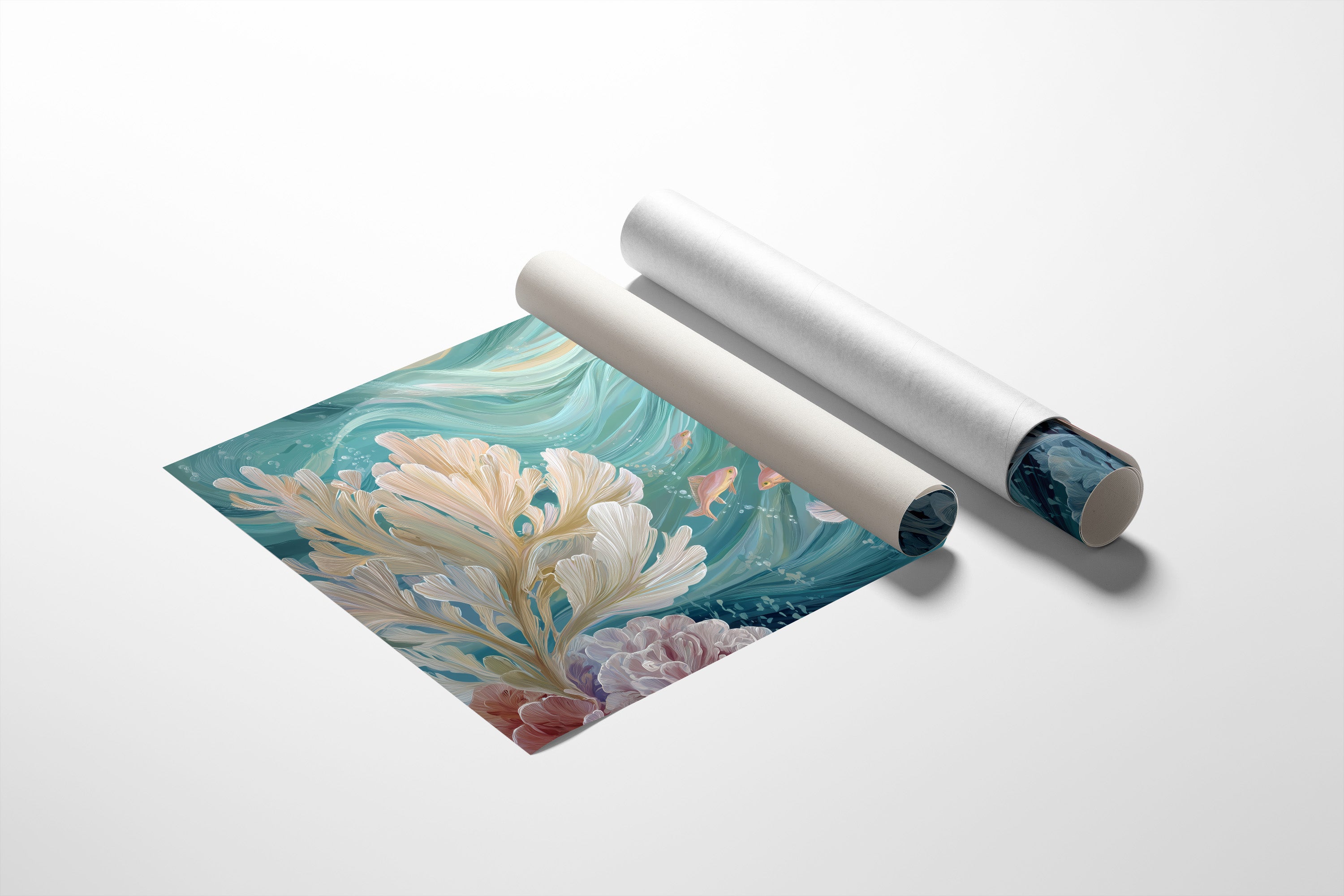 Coral Symphony In Turquoise Depths