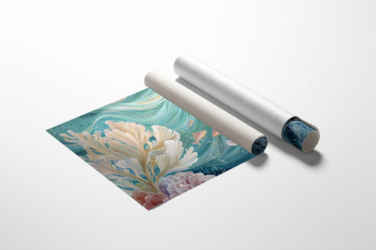 Coral Symphony In Turquoise Depths