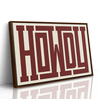 Howdy Maze Style Western Welcome Art