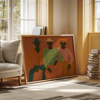 Three Friends in Patterned Harmony