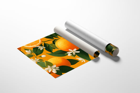 Citrus Blossoms Dance In Sunlight