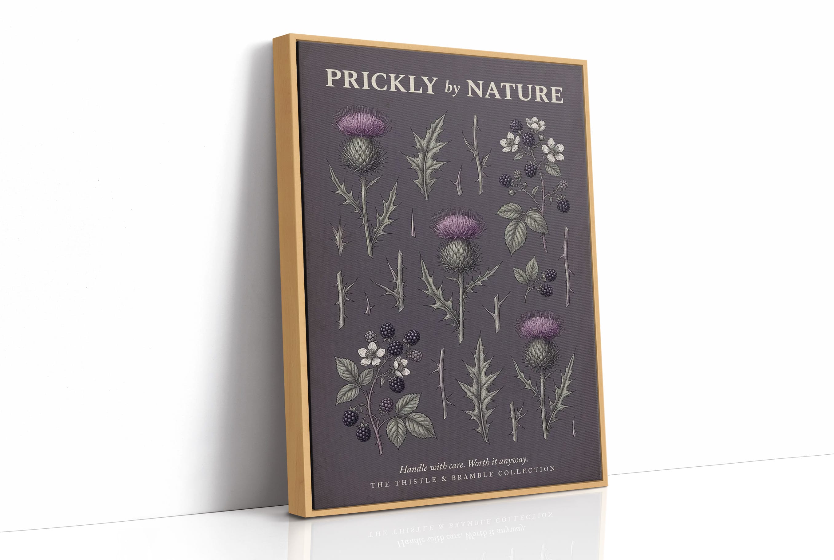 Prickly by Nature: Vintage Thistle & Bramble Chart