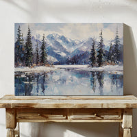 Alpine Lake Mirrors Winter's Grace