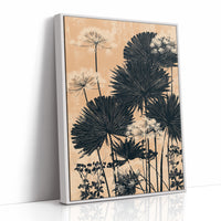 Palm Fans in Peach Light