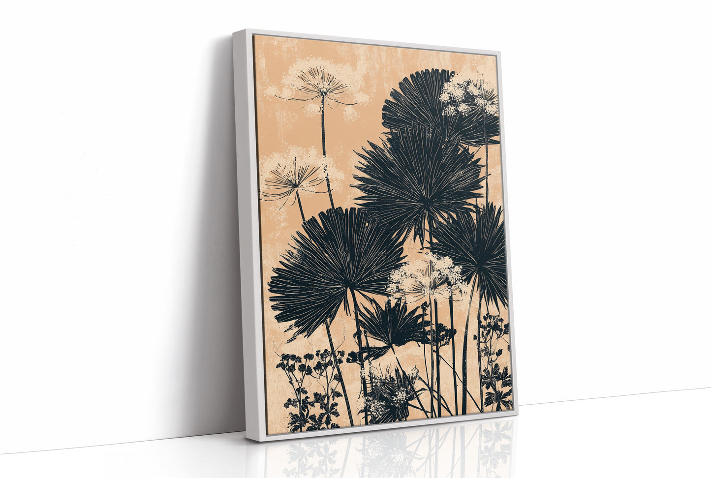 Palm Fans in Peach Light