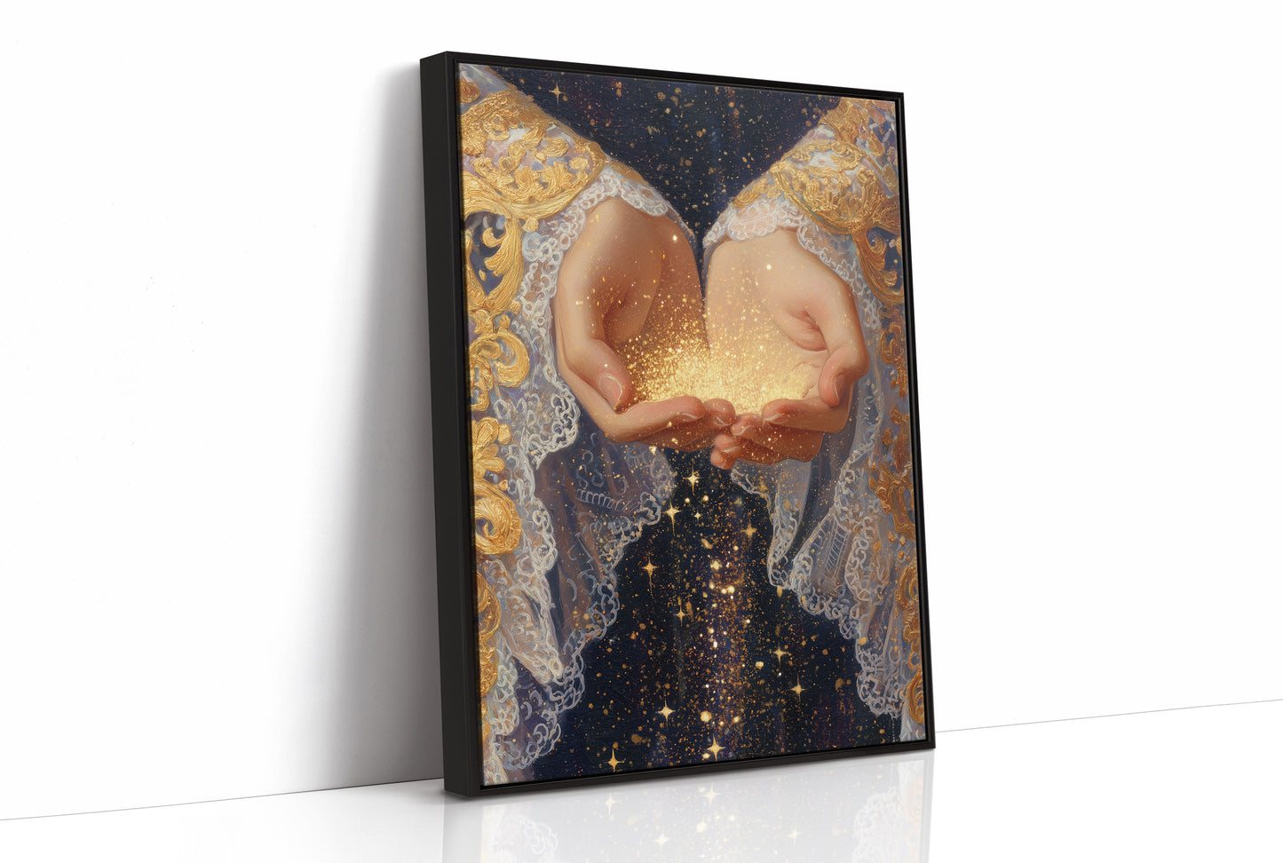 Celestial Offerings In Open Palms