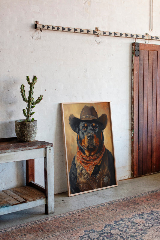 Rottweiler Ranger in the Wild West