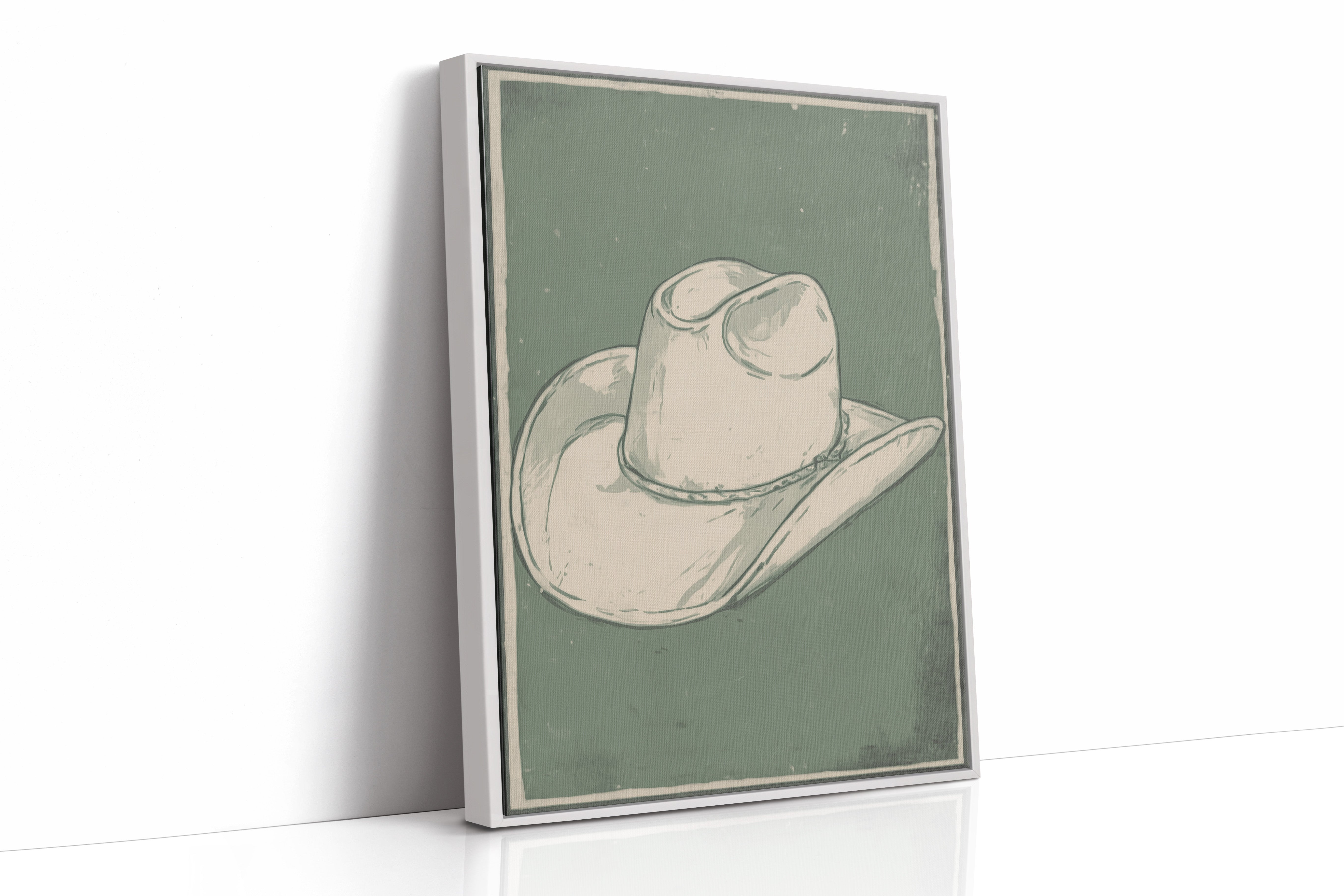 Weathered Rancher's Dream - Vintage Cowboy Hat