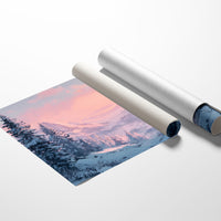 Snow Peaks Blush At Dawn