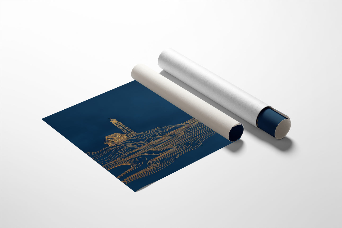 Coastal Beacon Awaits The Dawn