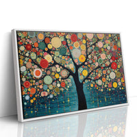 Circles Dance Through Teal Night