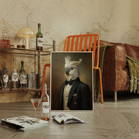 Regal Cockatoo in Formal Attire