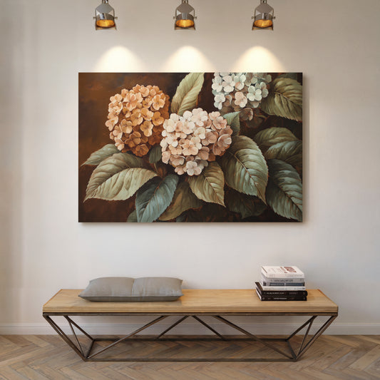 Autumn Hydrangeas Paint Golden Stories