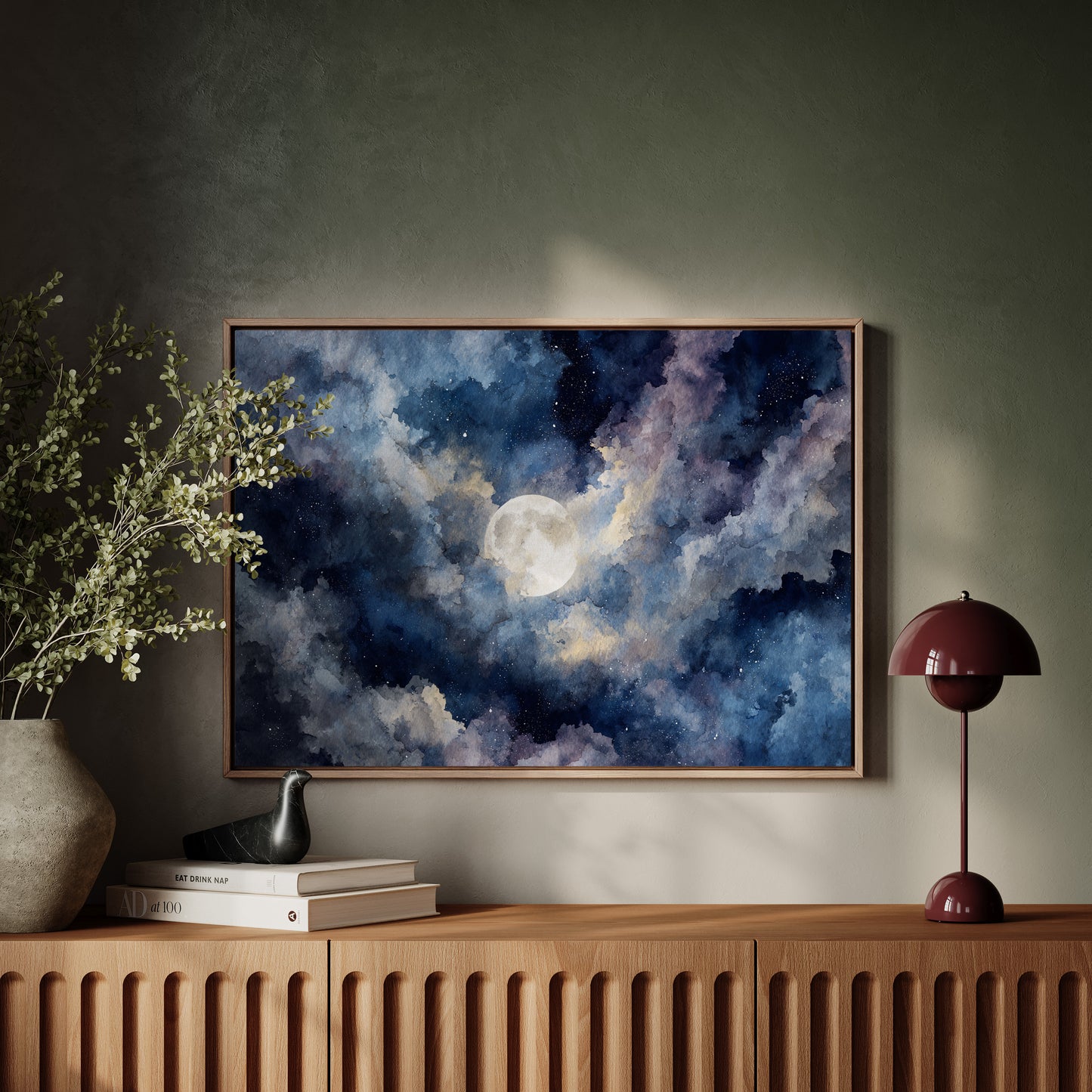 Moonlight Dances Through Storm Clouds