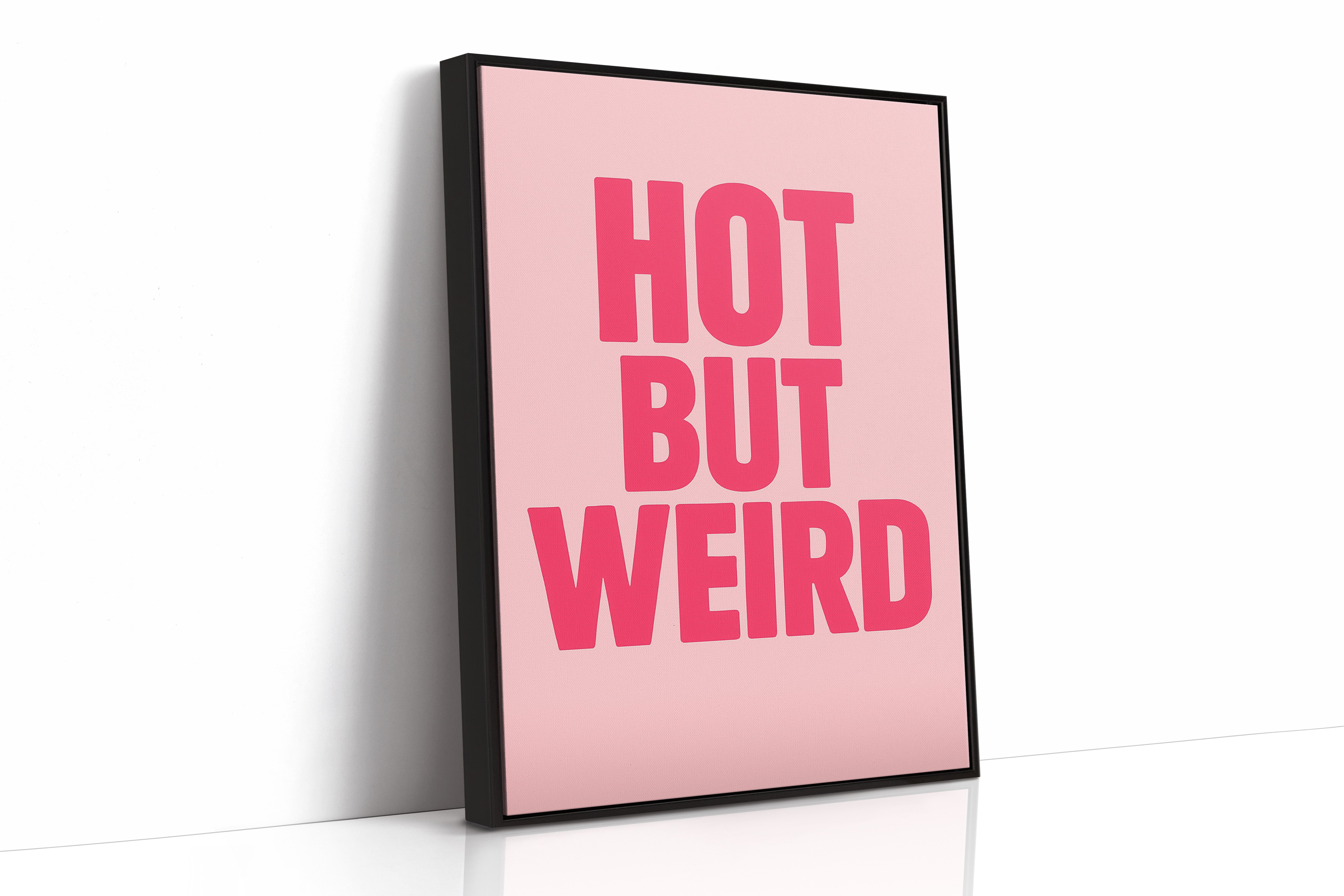 Hot But Weird Bold Pink Wall Art