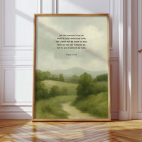 Morning Trust Psalm 143:8 Landscape Print