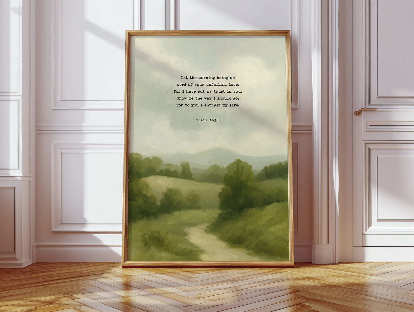 Morning Trust Psalm 143:8 Landscape Print
