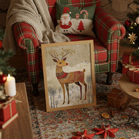 Reindeer Tales In Golden Patterns