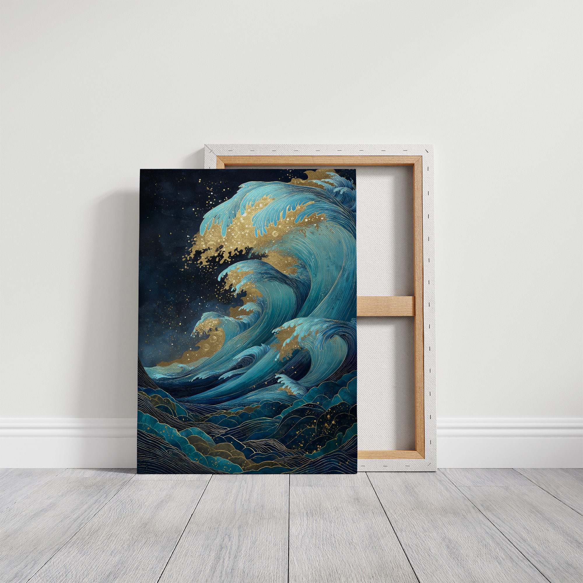 Ocean Waves Cast Golden Dreams