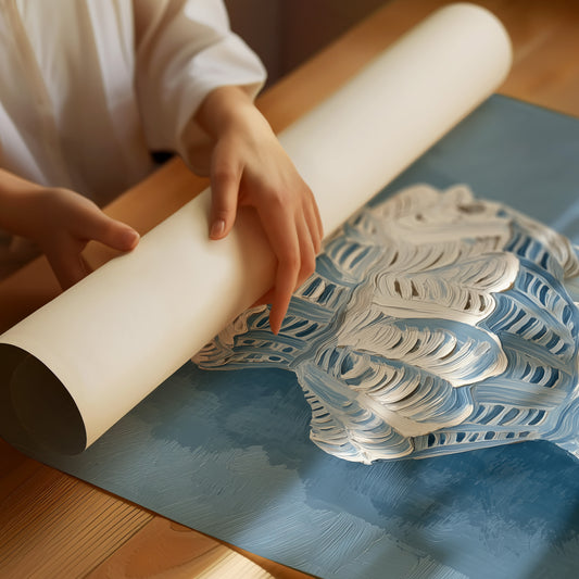 Ocean Memory In Wooden Frame