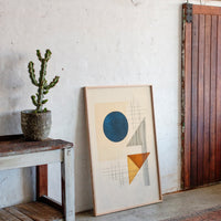 Geometry Speaks In Ocean Blue