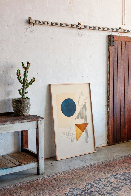 Geometry Speaks In Ocean Blue