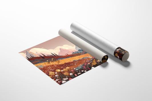 Alpine Meadows Bloom In Gold