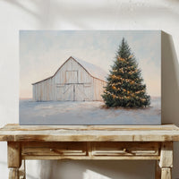 Winter Lights Warm The Barn