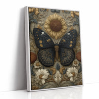 Dark Wings on a Golden Garden
