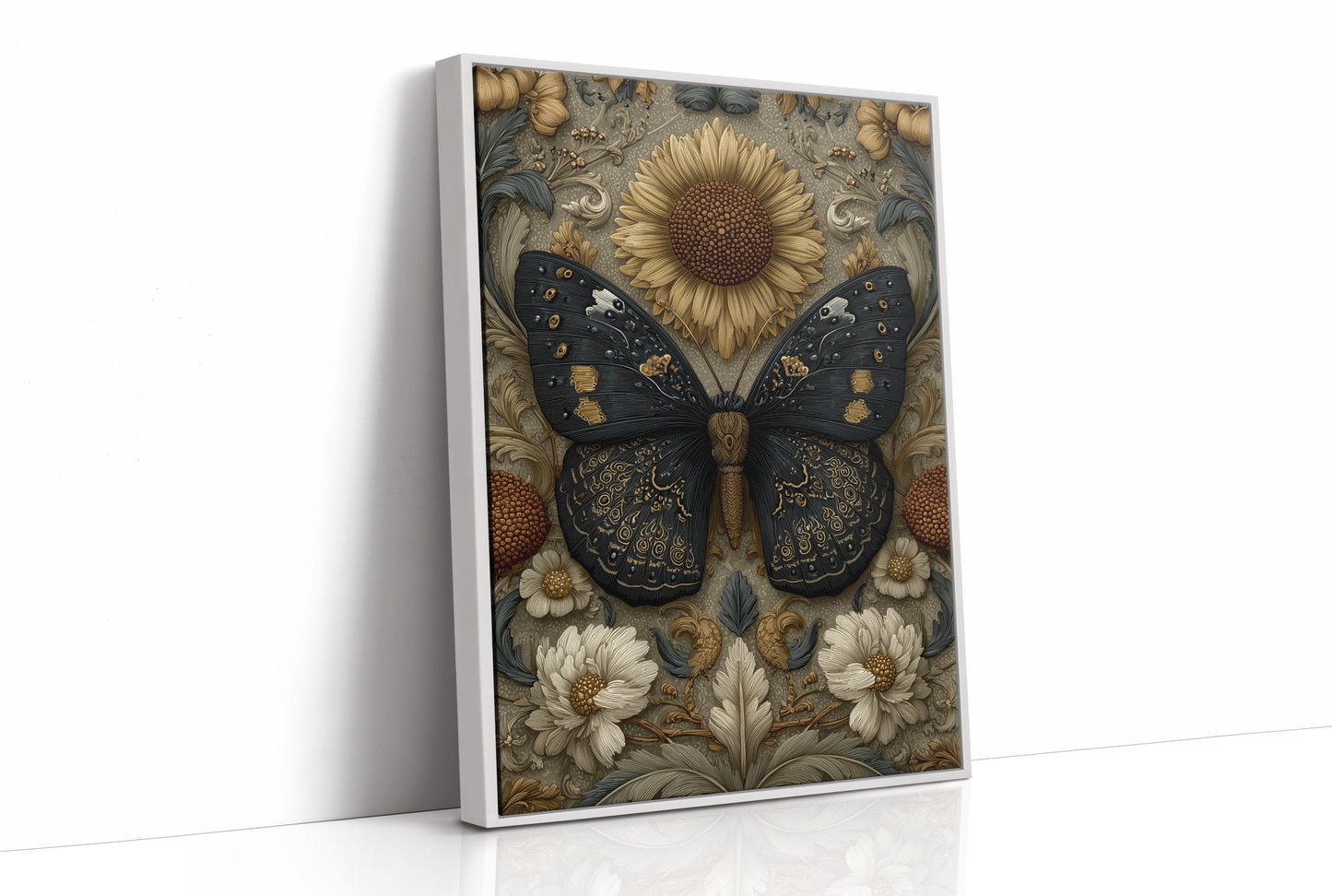 Dark Wings on a Golden Garden