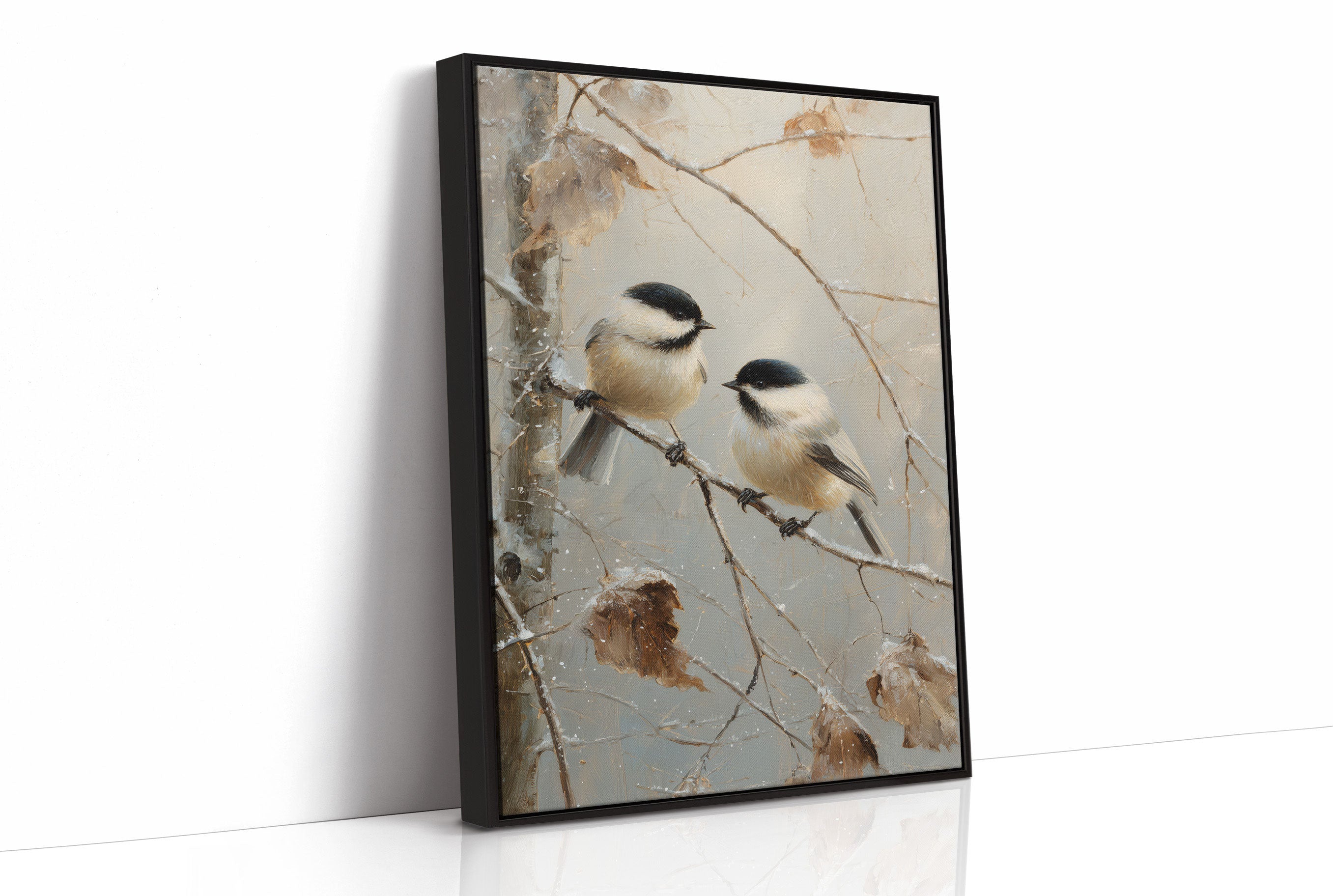 Winter Chickadees Share Morning Secrets