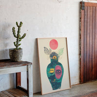 Moonlit Vase Holds Ancient Stories