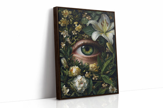 Gaze Beneath the Floral Veil