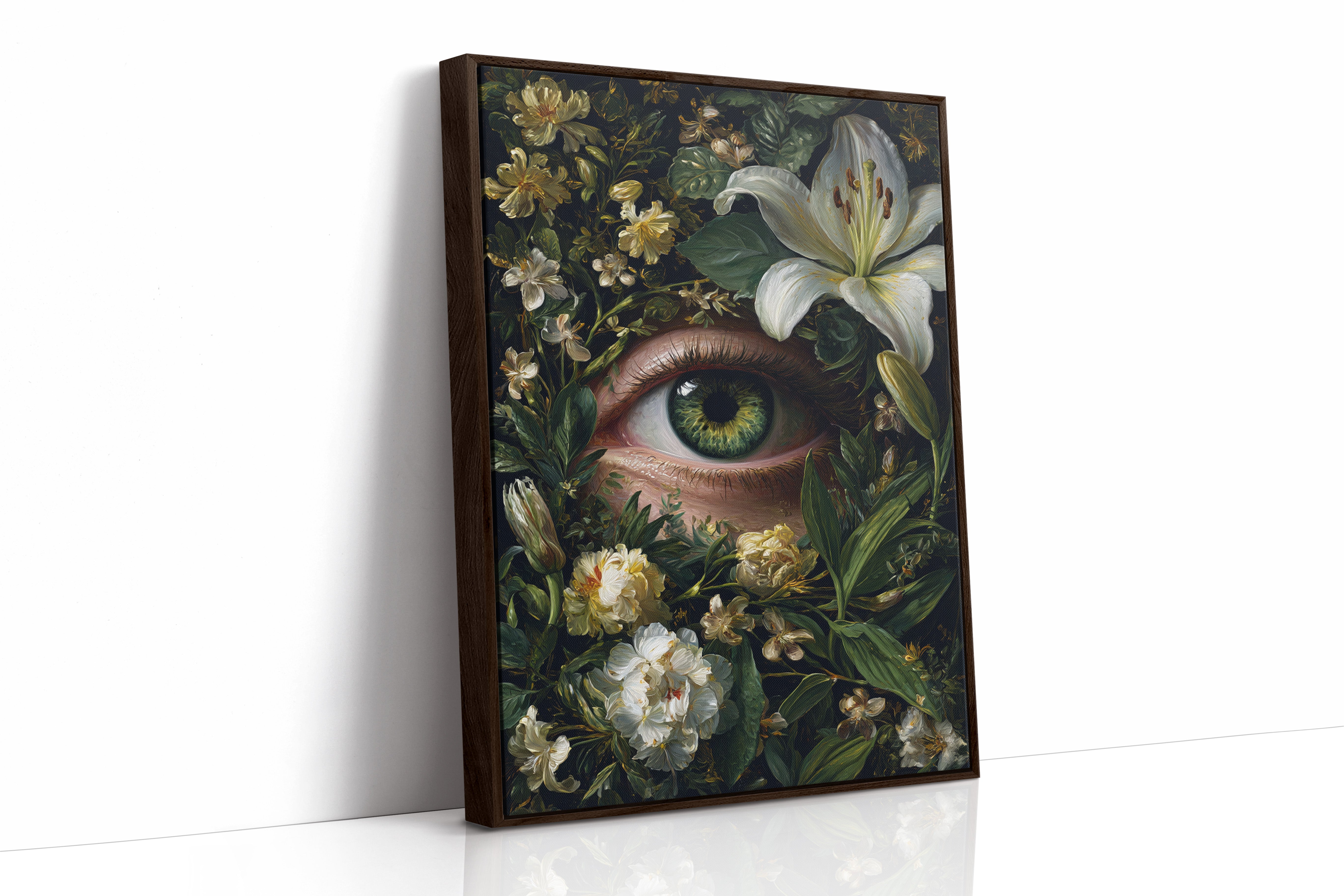 Gaze Beneath the Floral Veil