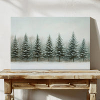 Evergreens Stand Their Winter Watch