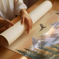 Wings Like Eagles: Alpine Meadow Scripture Print
