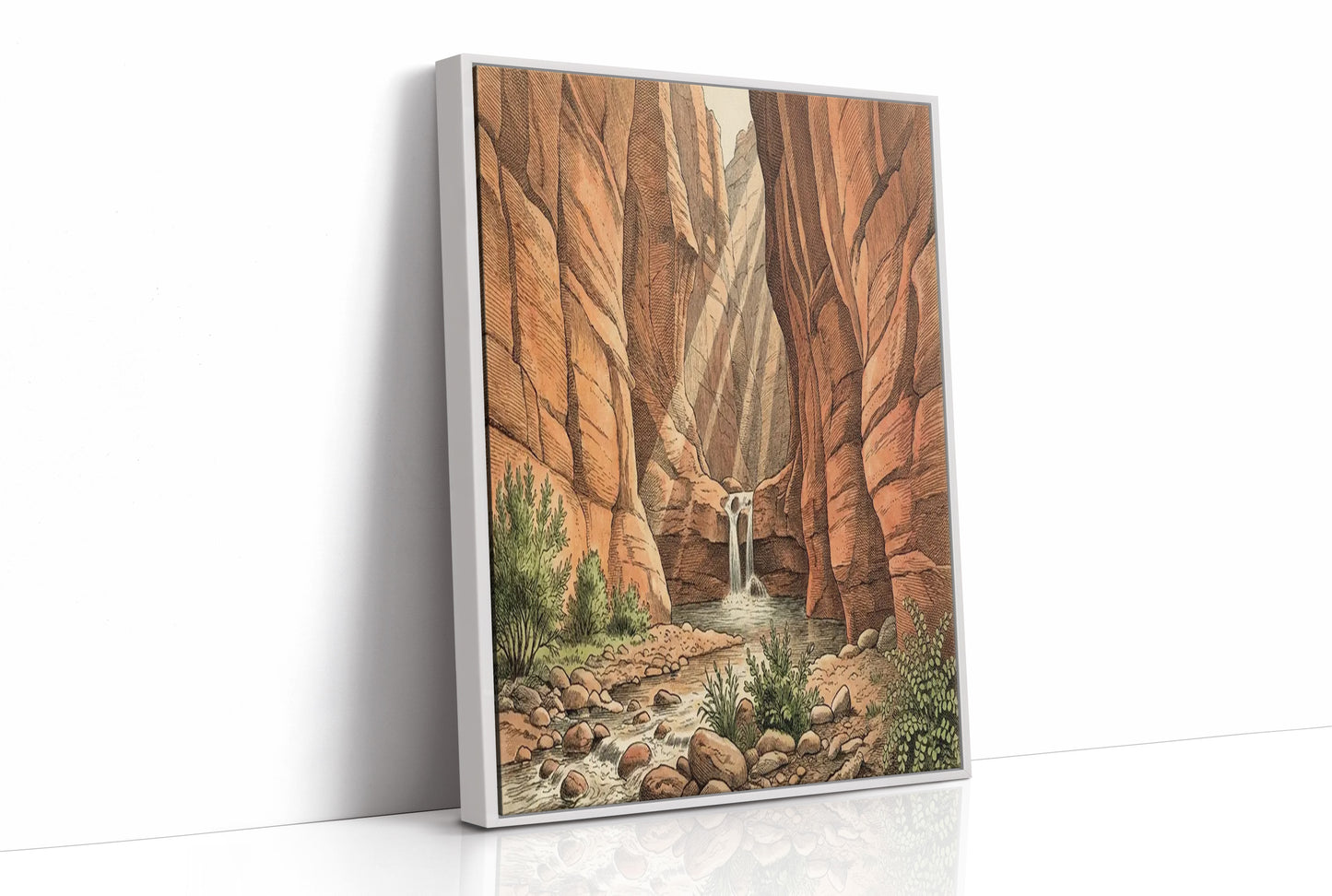 Desert Canyon Waterfall