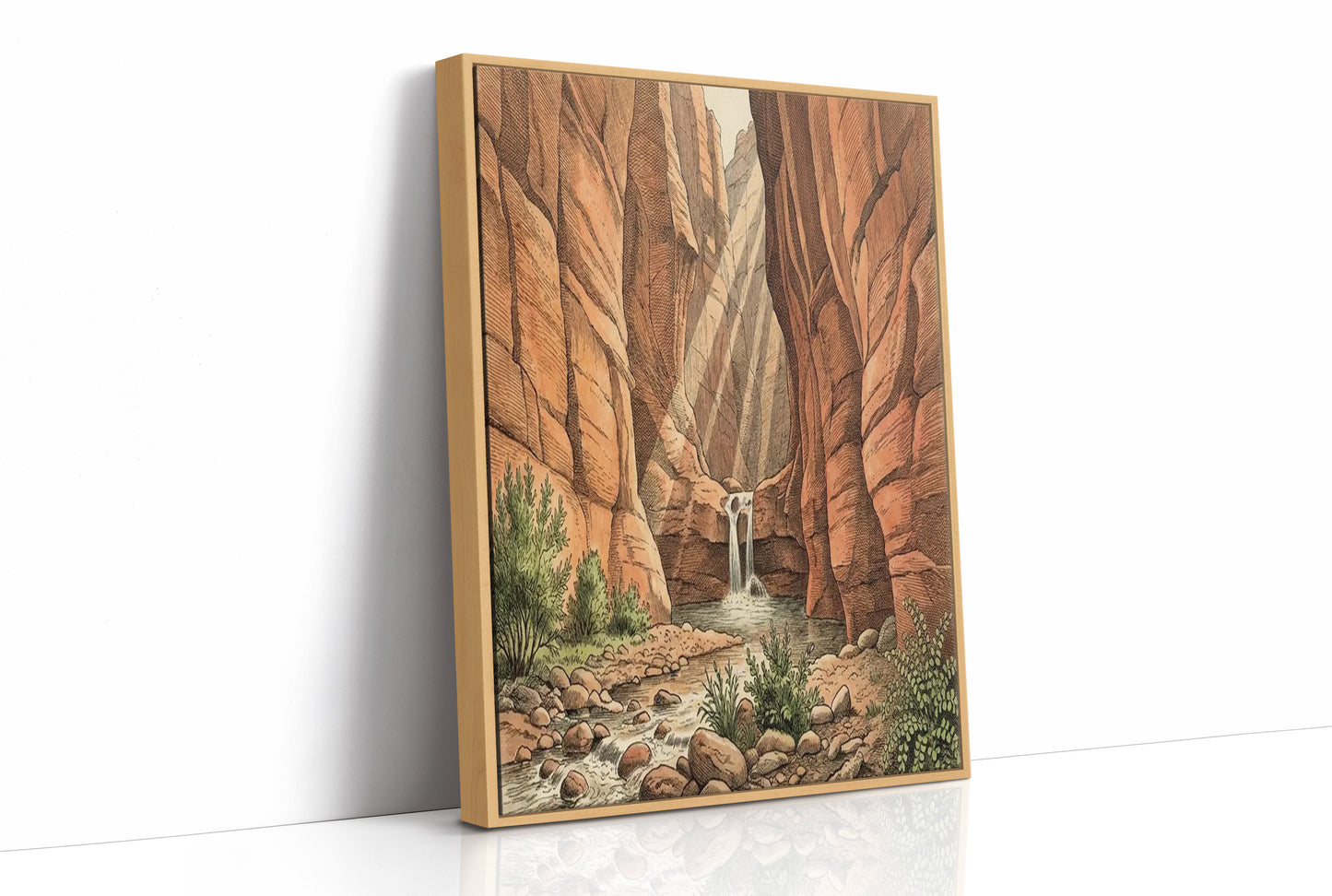 Desert Canyon Waterfall