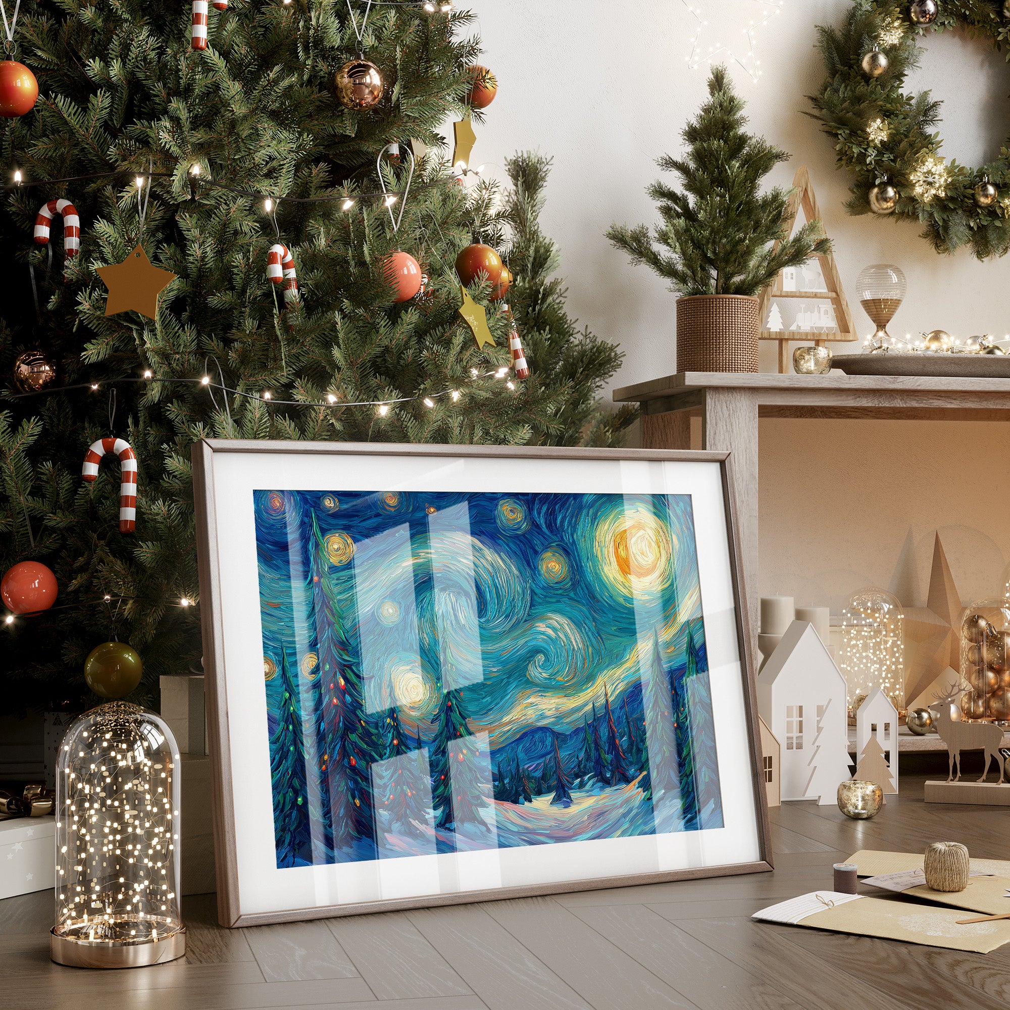 Starlit Pines Dance Through Time