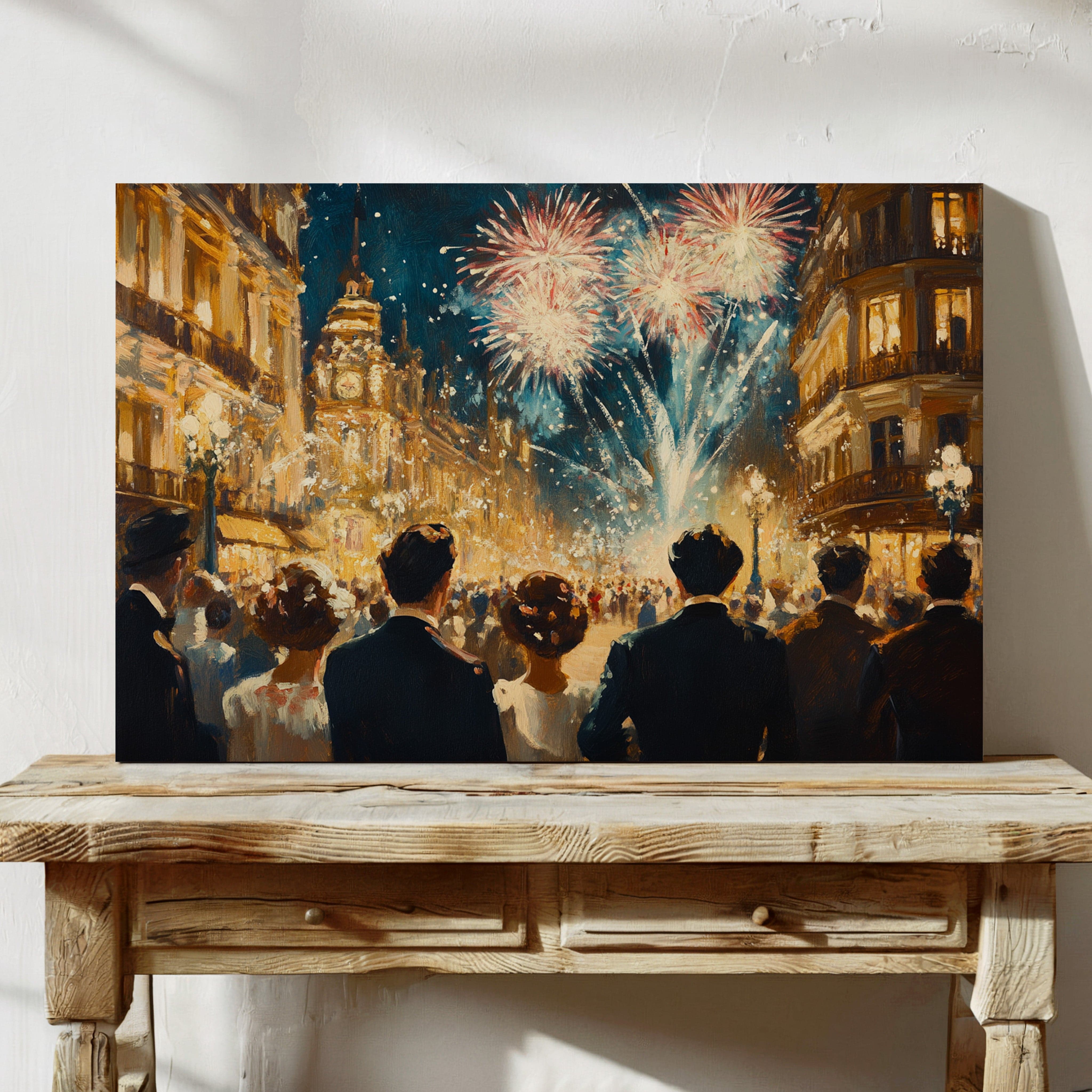 Midnight Sparkles Over Paris Streets